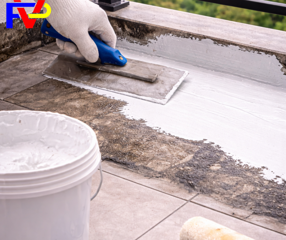 Thi công chà ron gạch bằng keo chà ron cho sàn và tường ốp lát